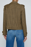 Xoey Cropped Trench Brown/ Black Glen Check