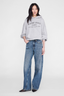Harvey Sweatshirt Paris Stencil Heather Grey