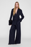 Paola Trouser Navy Pinstripe