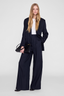 Paola Trouser Navy Pinstripe