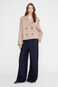 Rickie Cropped Trench Beige