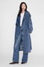 Rickie Maxi Trench Cabana Blue