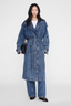 Rickie Maxi Trench Cabana Blue