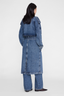 Rickie Maxi Trench Cabana Blue