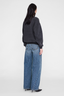Spencer Sweatshirt Leopard Washed Black