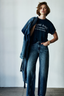 Cade Tee Melrose Stencil Navy