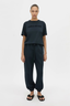 Tia Flocking Track Pant Deep Ink