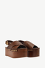 Woven Platform Sandal Walnut