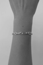 Figaro Paperclip Bracelet Gold Plated 19cm