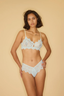 Isabella Mid Support Lace Bra Bb Blue