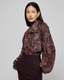 Rhett Oversized Blouse Brown Etched Paisley