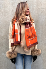 Equestrian Scarf Orange