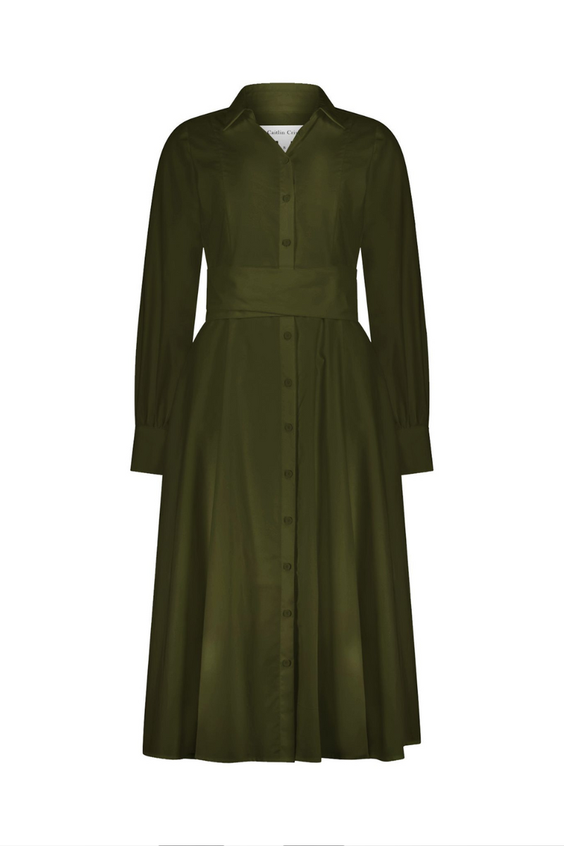 Mrs Vincent Dress Khaki