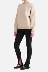 Logo Relaxed Sweater Camel