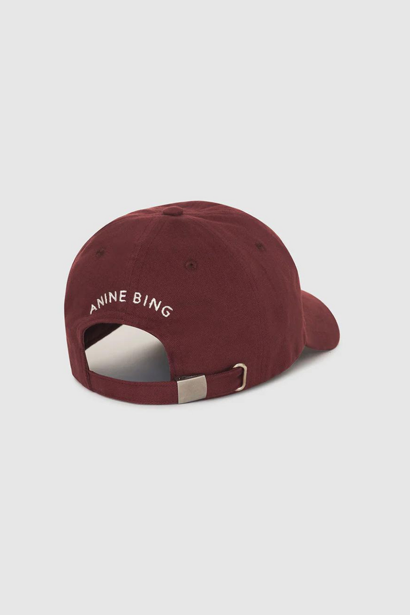 Jeremy Baseball Cap LA Dark Cherry