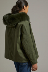 Boxy Army Parka 64cm Hunter Green