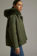 Boxy Army Parka 64cm Hunter Green