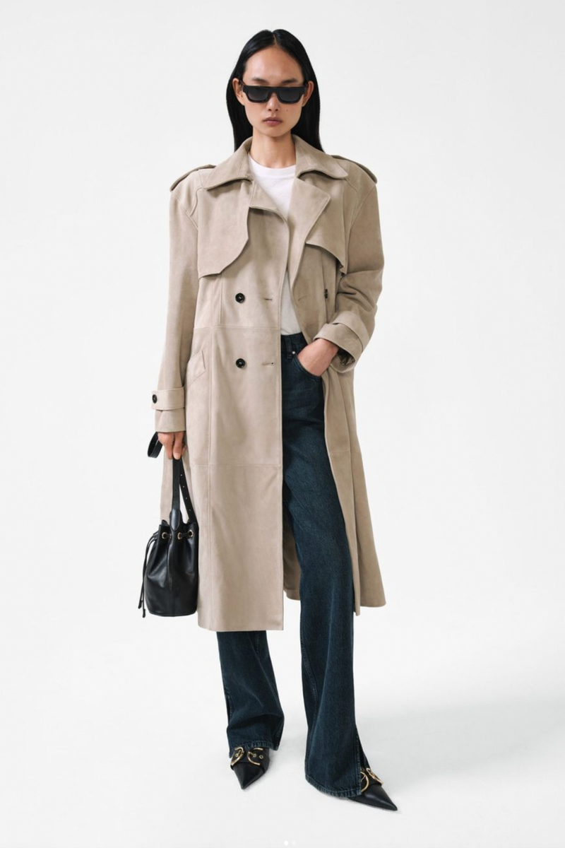 Finley Trench Taupe