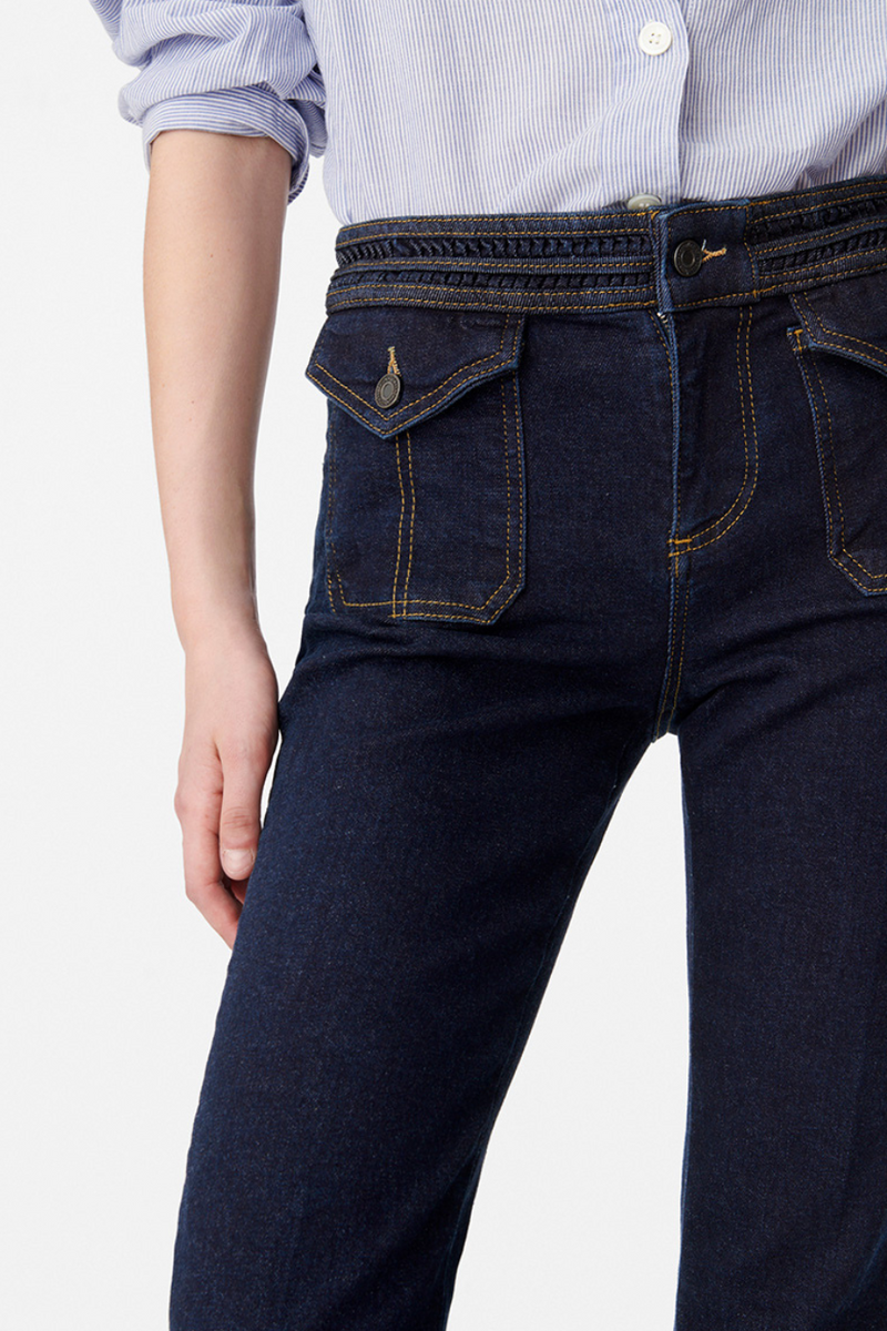 Nano Bootcut Jeans Dark Indigo