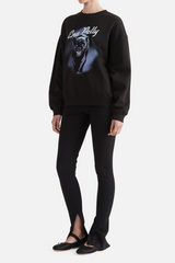 Panther Relaxed Sweater Washed Black