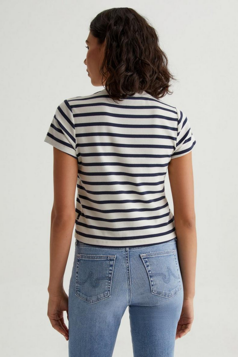 Sadie Crew Ivory Dust/Deep Navy