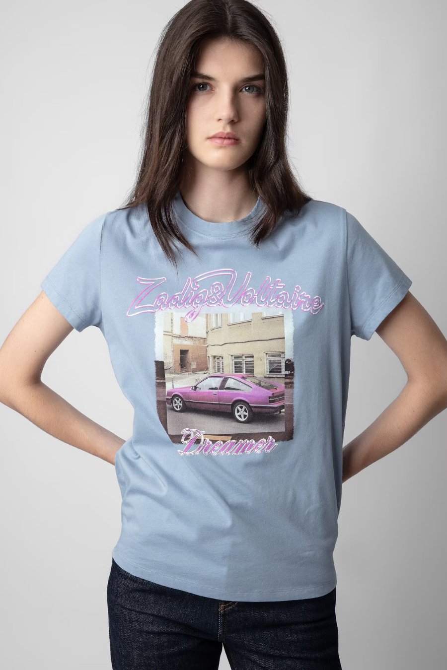 Zoe PhotoPrint Pink Car | Zadig and Voltaire – Deval boutique Wanaka