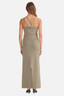 Evie Luxe Assymetric Knit Tank Olive