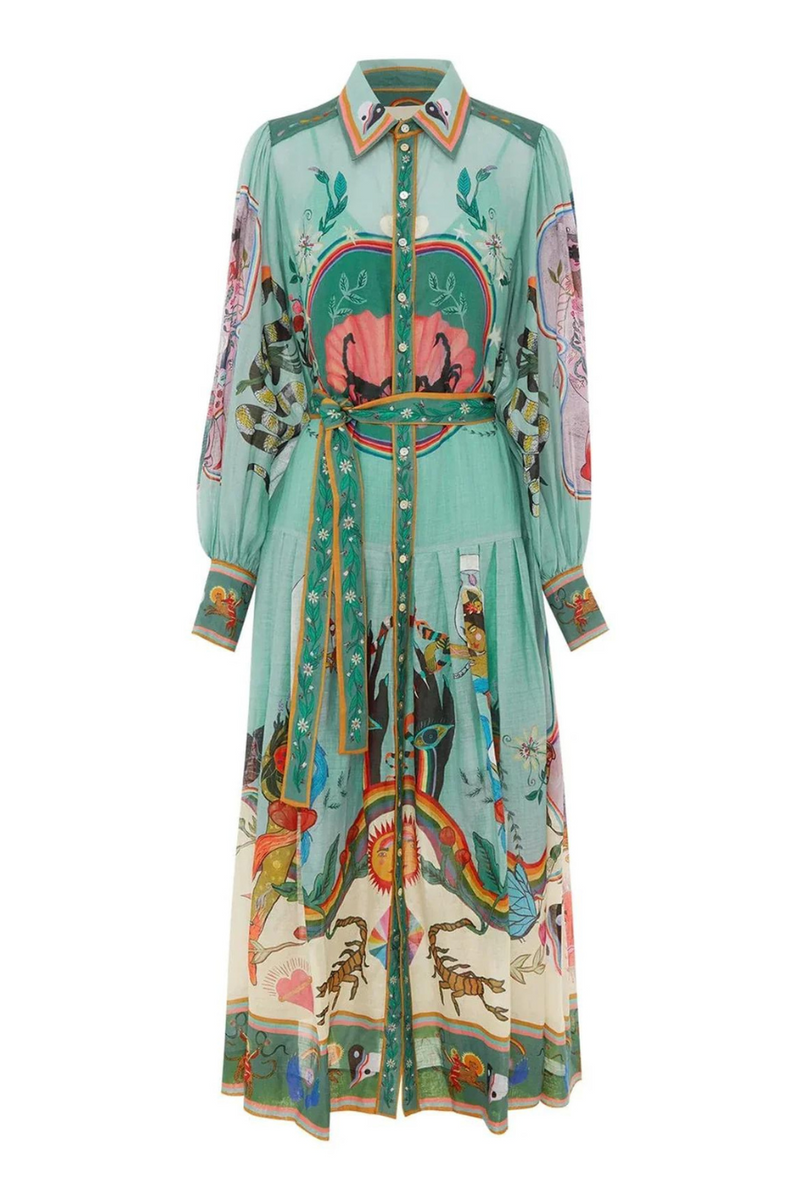 Evergreen Shirt Dress Multi