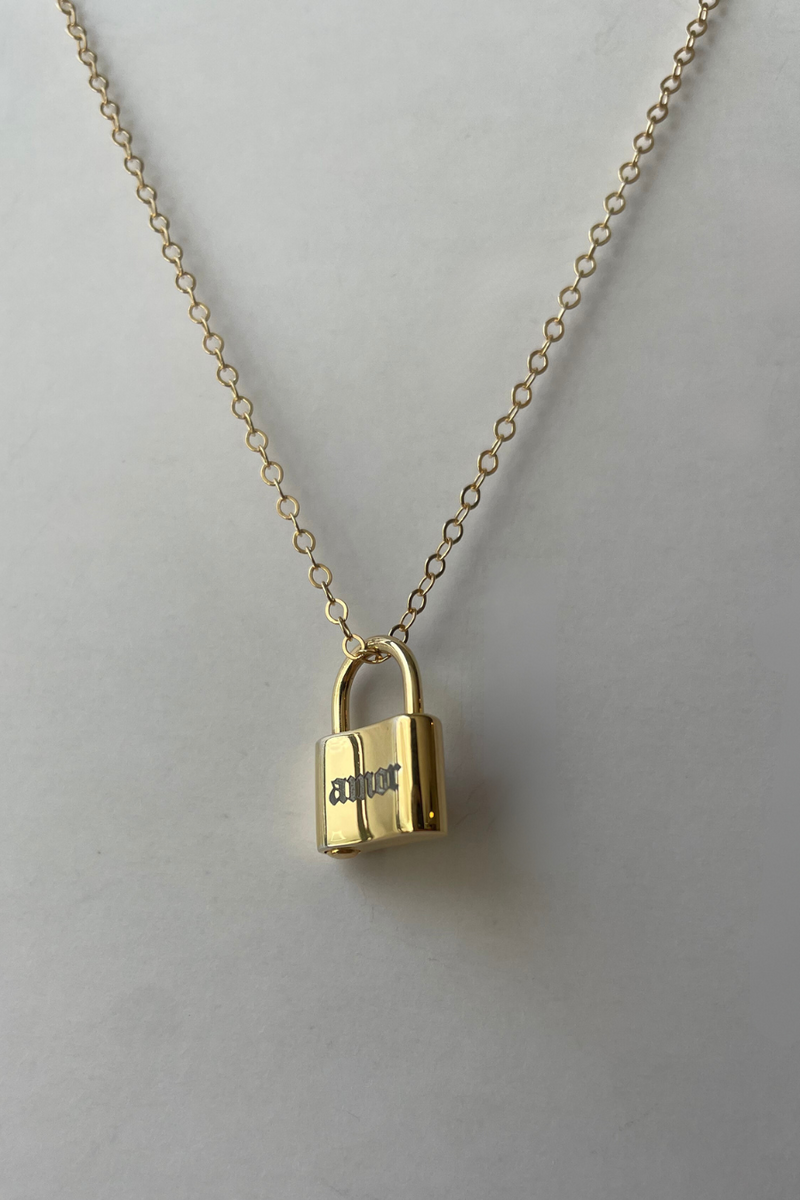 Lock Classic Necklace Amour Gold