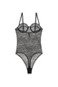 Via Bodysuit Black Lace