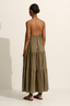 Voluminous Tiered Sundress Olive