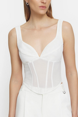 Theta Bustier White