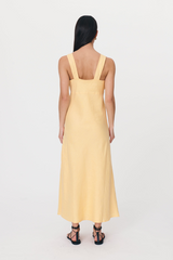 Regina Linen Maxi Dress Butter