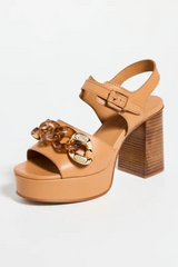 Monyca Heeled Sandal Tan