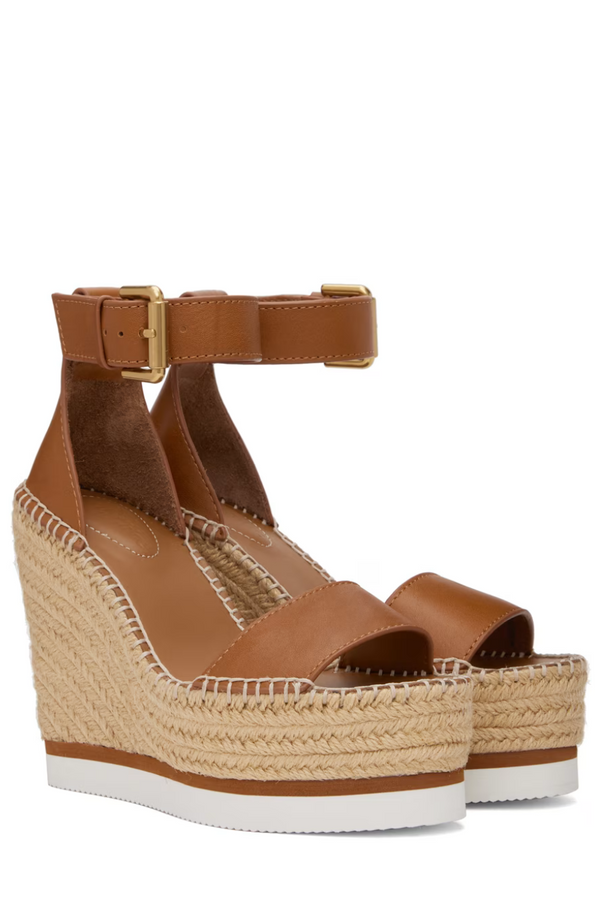 Glyn Espadrille Wedge Tan