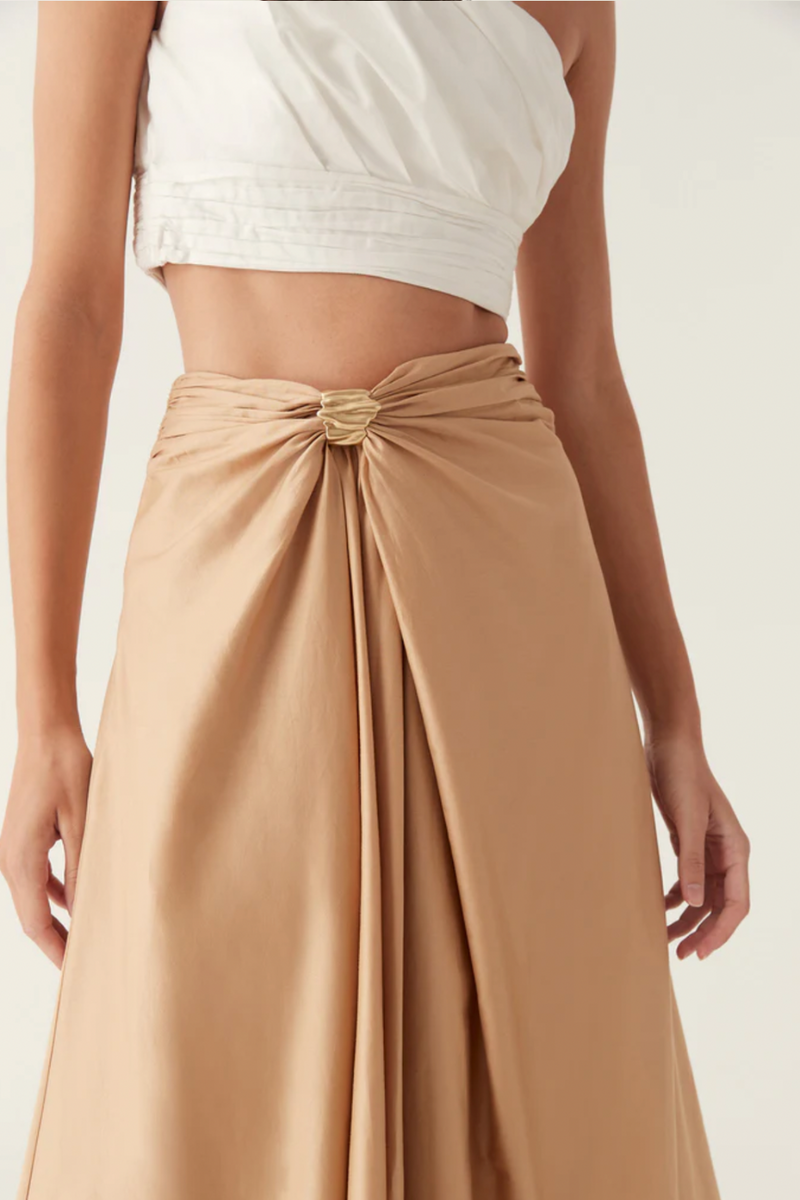 Oakleigh Maxi Skirt Sand Brown