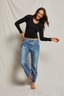Robyn U Neck Long Sleeve True Black
