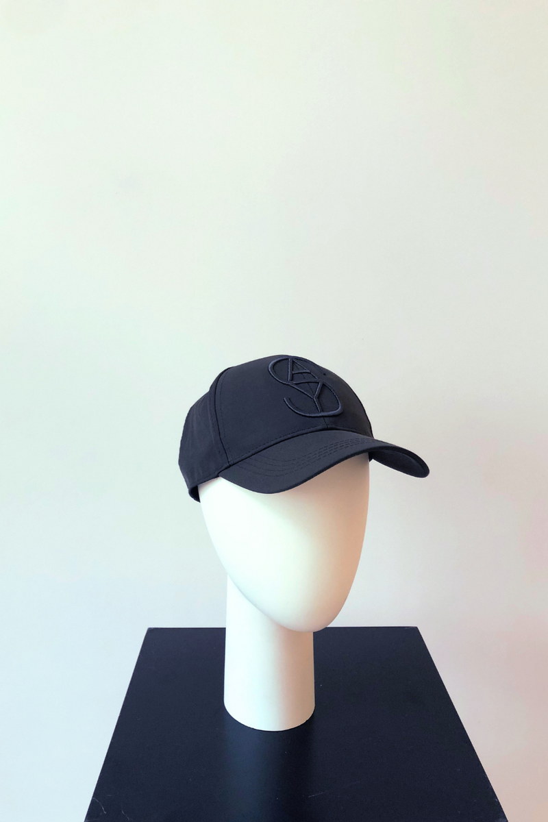 Logo Embroidered Cap Navy