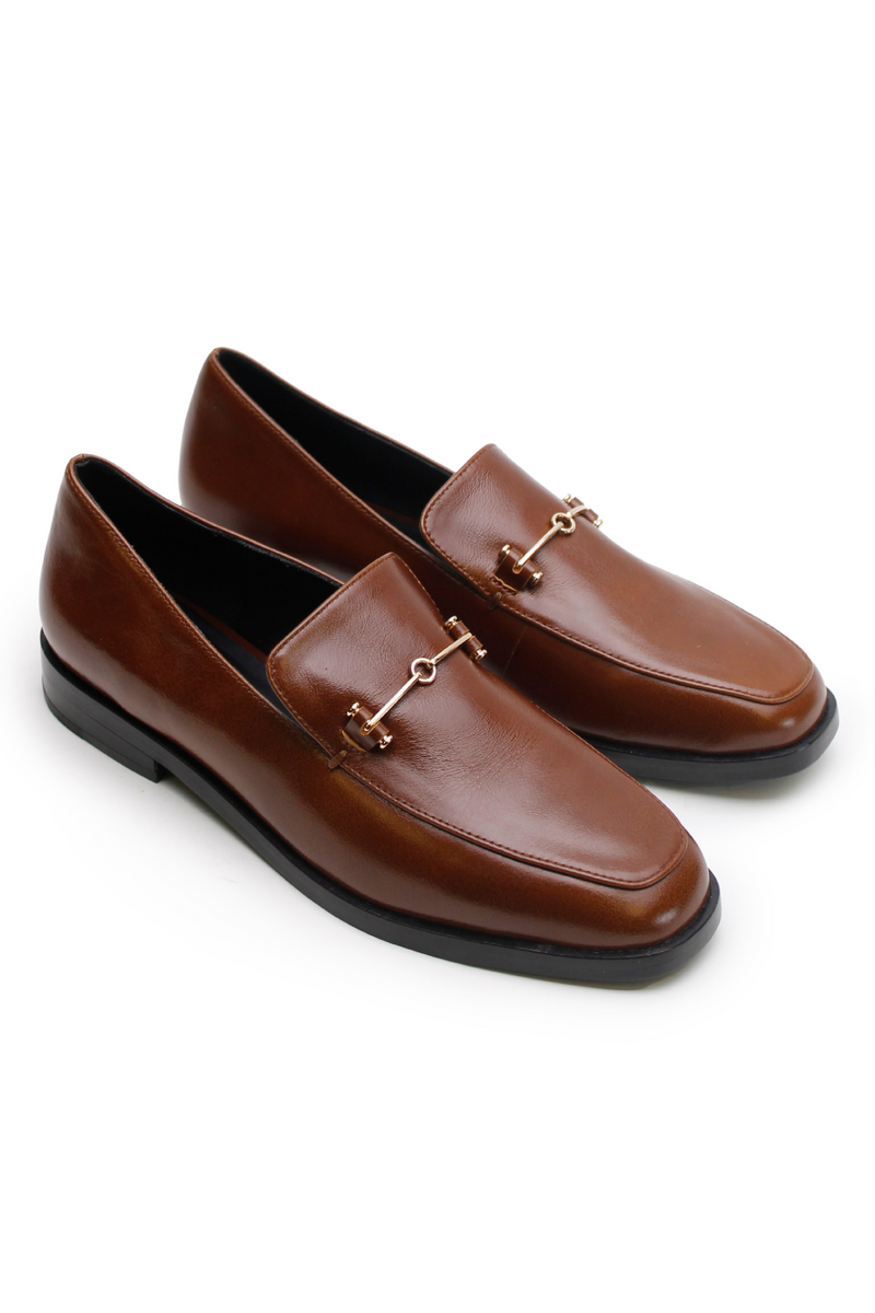 Suit Loafer Pecan/Gold