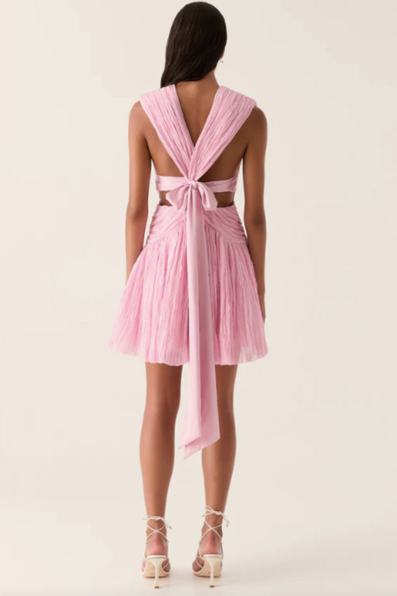Escapist Mini Dress Flash Pink