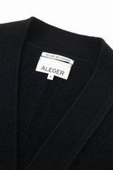 N.99 Cashmere Blend Hi-Low Cardigan Black