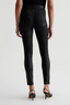 Farrah Skinny Ankle Leatherette Super Black