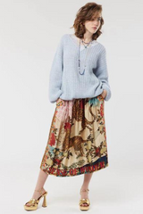 Vanessa Midi Skirt Oriental