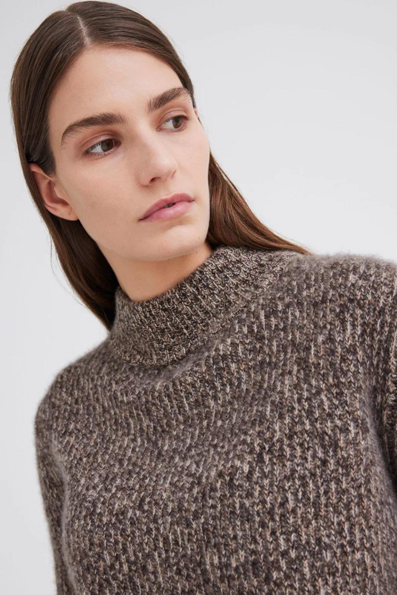 Lanny Cashmere Sweater Volcanic/ Flaxen/ Camel