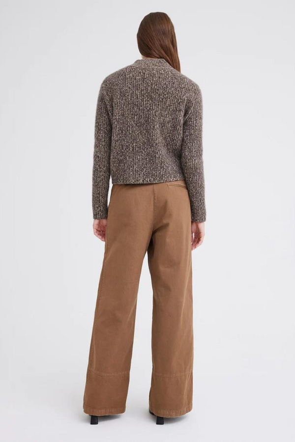 Lanny Cashmere Sweater Volcanic/ Flaxen/ Camel