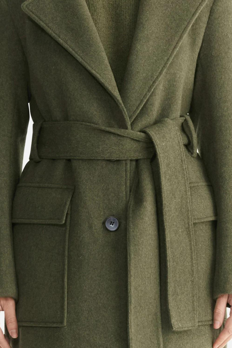 Madison Wool Coat Forest