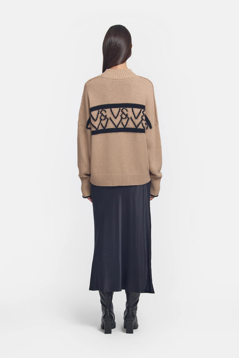 Interlude Knit Camel/Black