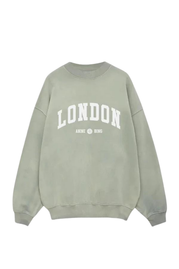 Jaci Sweatshirt University London Washed Faded Seafoam