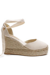 La Tribe x Caitlin Crisp High Wedge Espadrille Crudo