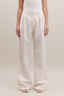 Double Pleated Trouser Ivory